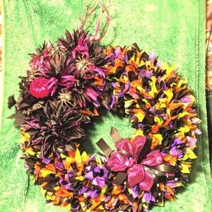 Halloween wreath hand made